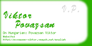 viktor povazsan business card